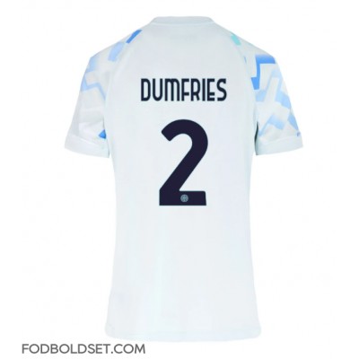 Inter Milan Denzel Dumfries #2 Udebanetrøje Dame 2025-26 Kortærmet Inter Milan Denzel Dumfries #2 Udebanetrøje Dame 2025-26 Kortærmet
